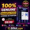 GeneratePress Premium License Key Activation