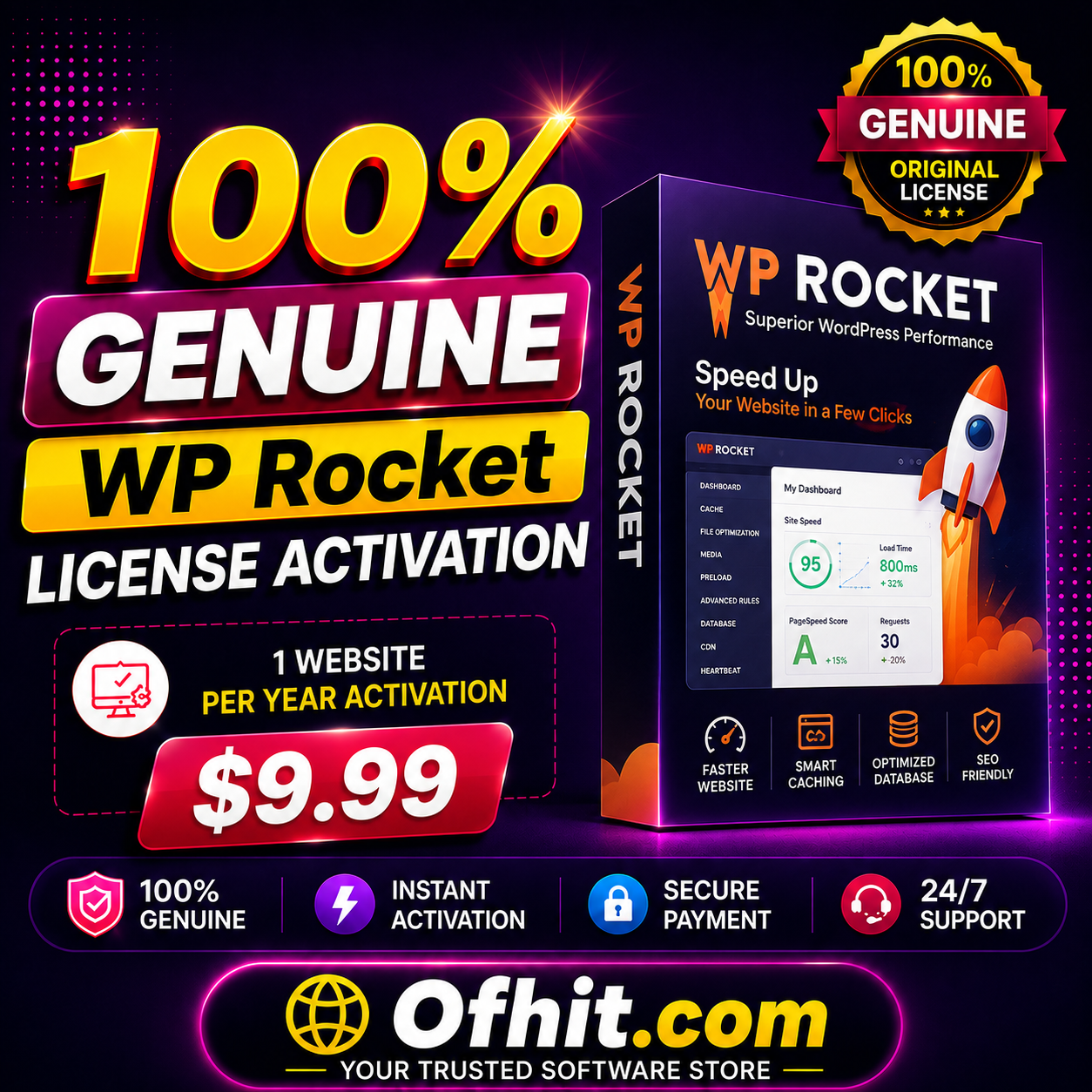 WP Rocket License Key Activation
