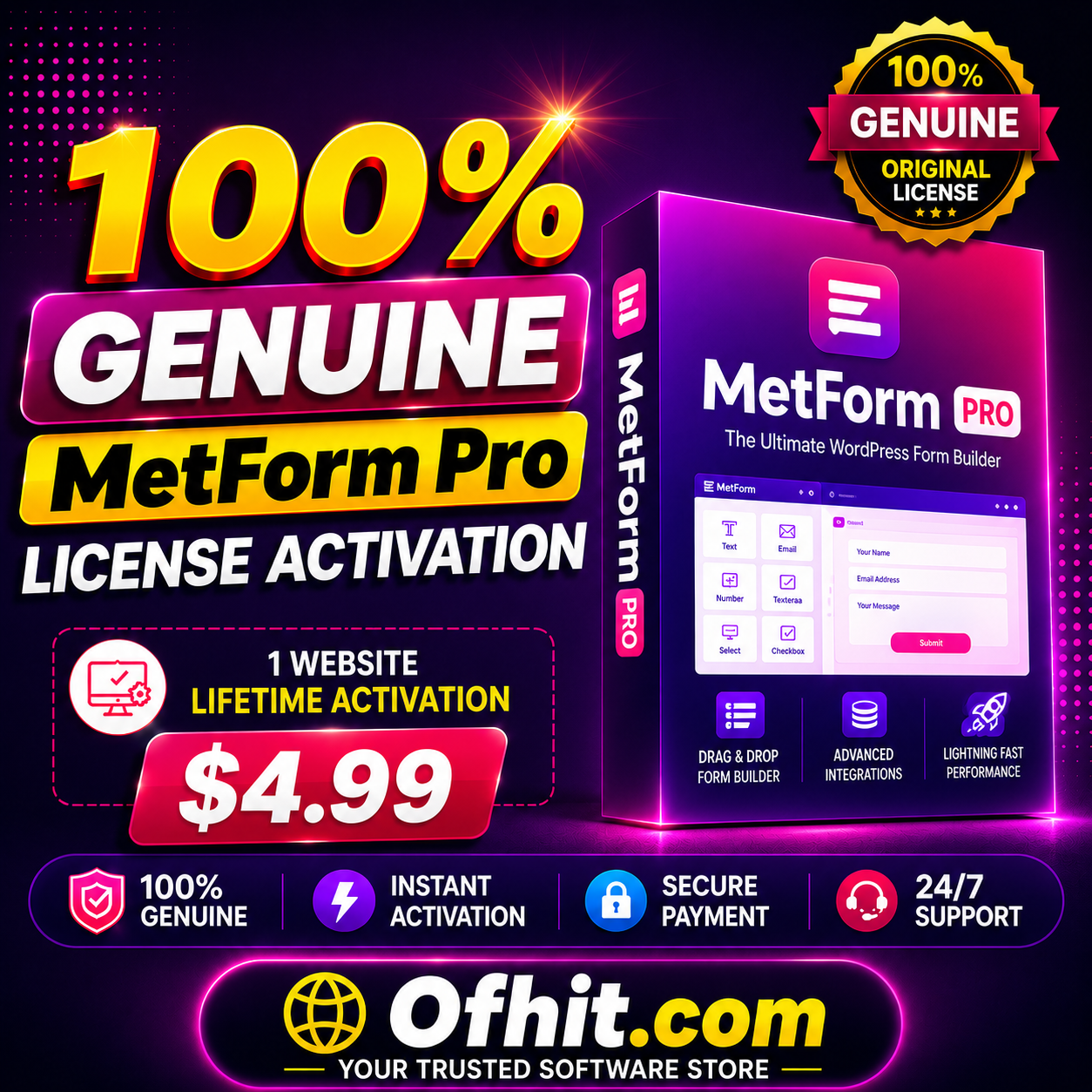MetForm Pro License Key Activation