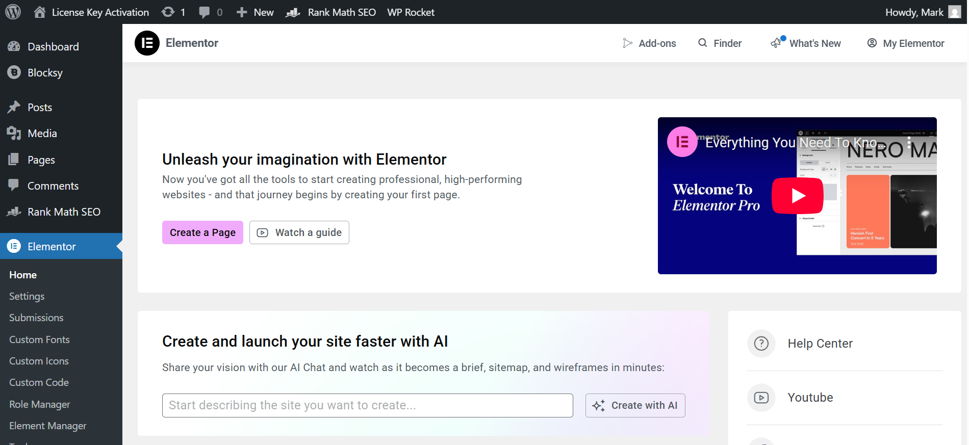 WordPress Elementor pro