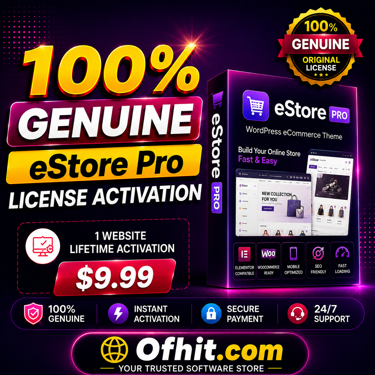eStore Pro License Key Activation