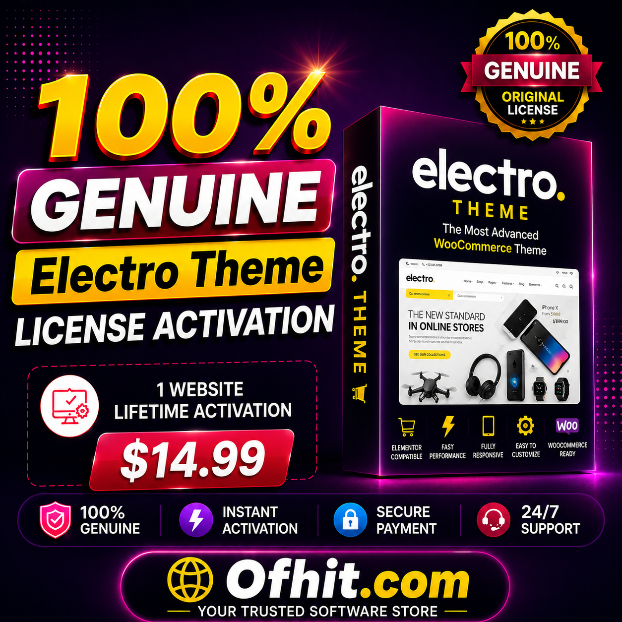 Electro Theme License Key Activation