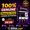 Shopay Pro Theme License Key Activation