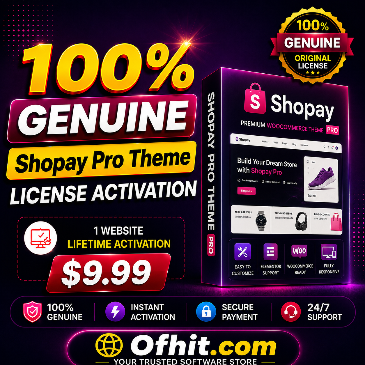 Shopay Pro Theme License Key Activation