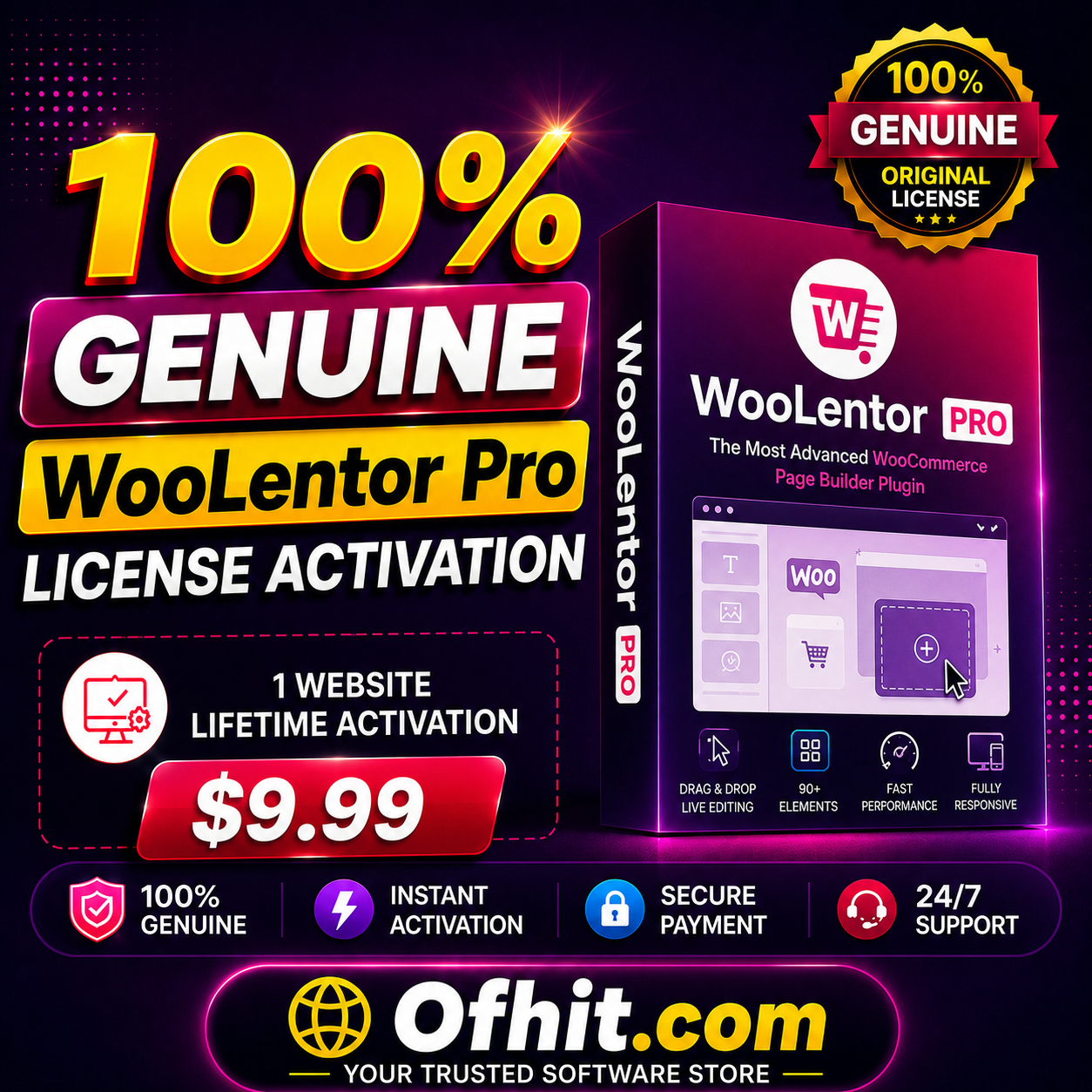 WooLentor Pro License Key Activation
