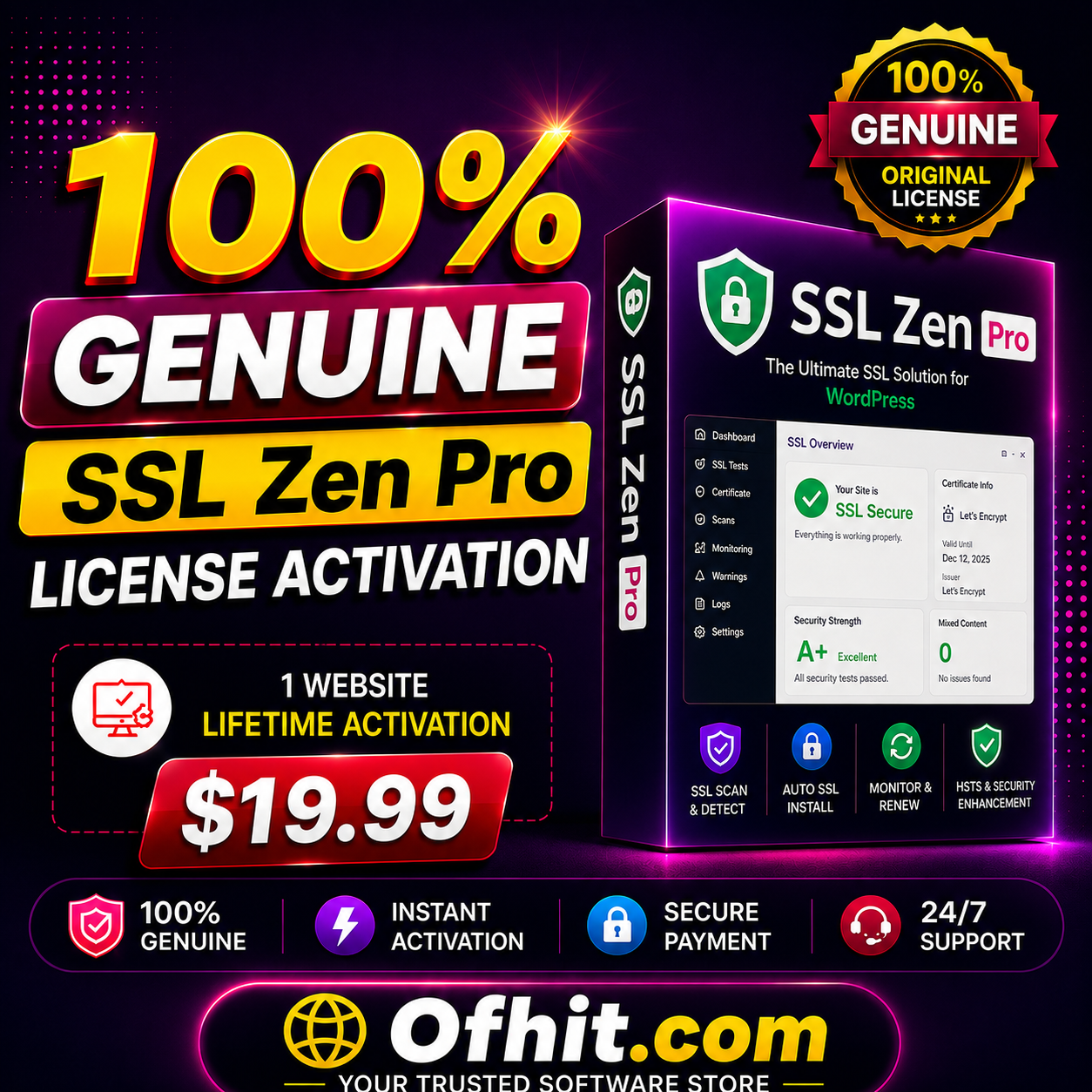 SSL Zen Pro License Key Activation