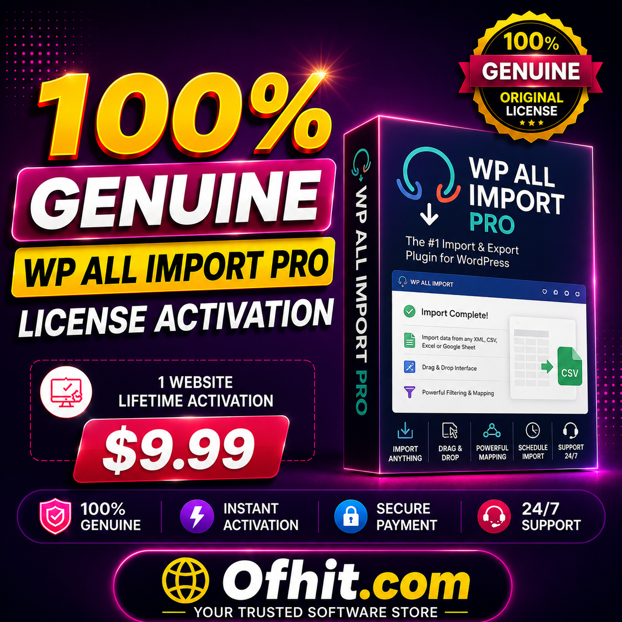 WP All Import Pro License Key Activation