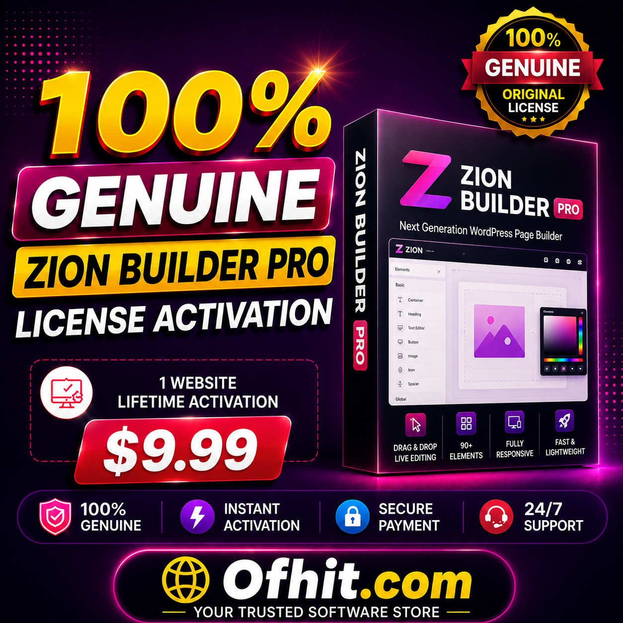 Zion Builder Pro License Key Activation