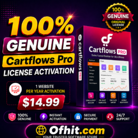 Cartflows Pro License Key Activation - 1 Year Update