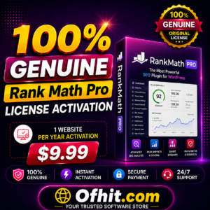 Rank Math Pro License Key Activation