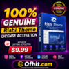 Rishi Theme License Key Activation