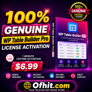 WP Table Builder Pro License Key Activation