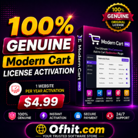 Modern Cart License Key Activation - 1 Year Update