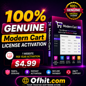 Modern Cart License Key Activation
