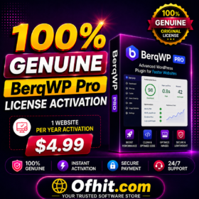 BerqWP Pro License Key Activation - 1 Year Update