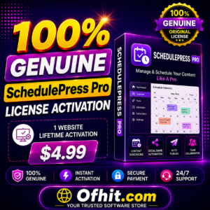 SchedulePress Pro License Key Activation