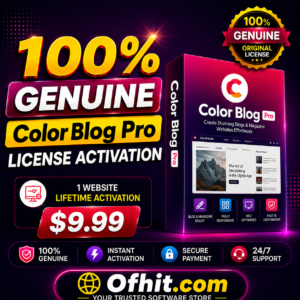 Color Blog Pro License Key Activation