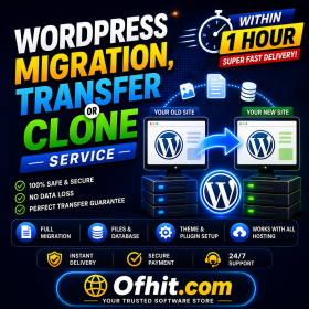 WordPress Migration, Transfer / Clone Service within 1 hour